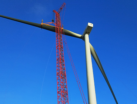 江西基隆障102MW风电场风力发电机组吊装A-B标段