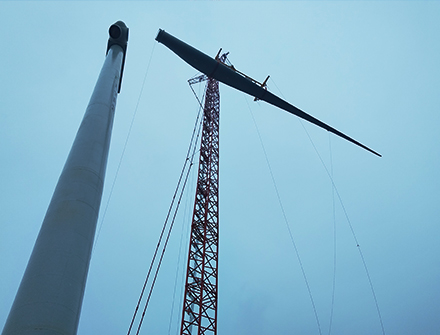 北仑电厂厂区12.5MW风电场项目风机安装工程